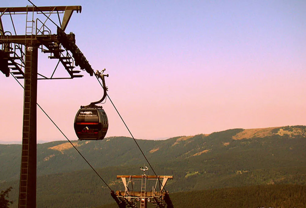 Bergbahn am Großen Arber im Winter