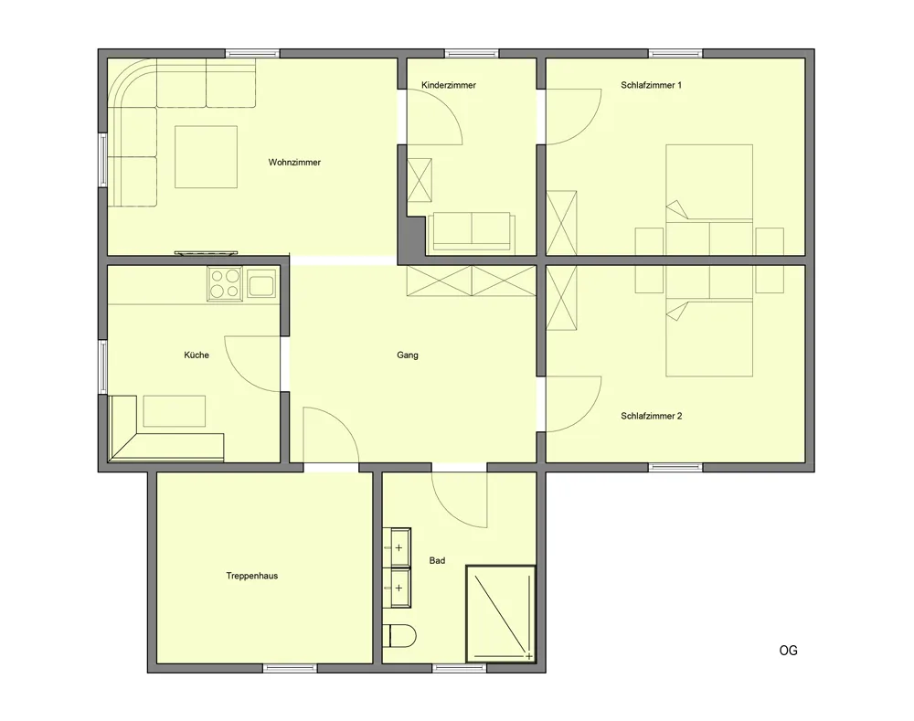 Grundriss Ferienwohnung Bayern