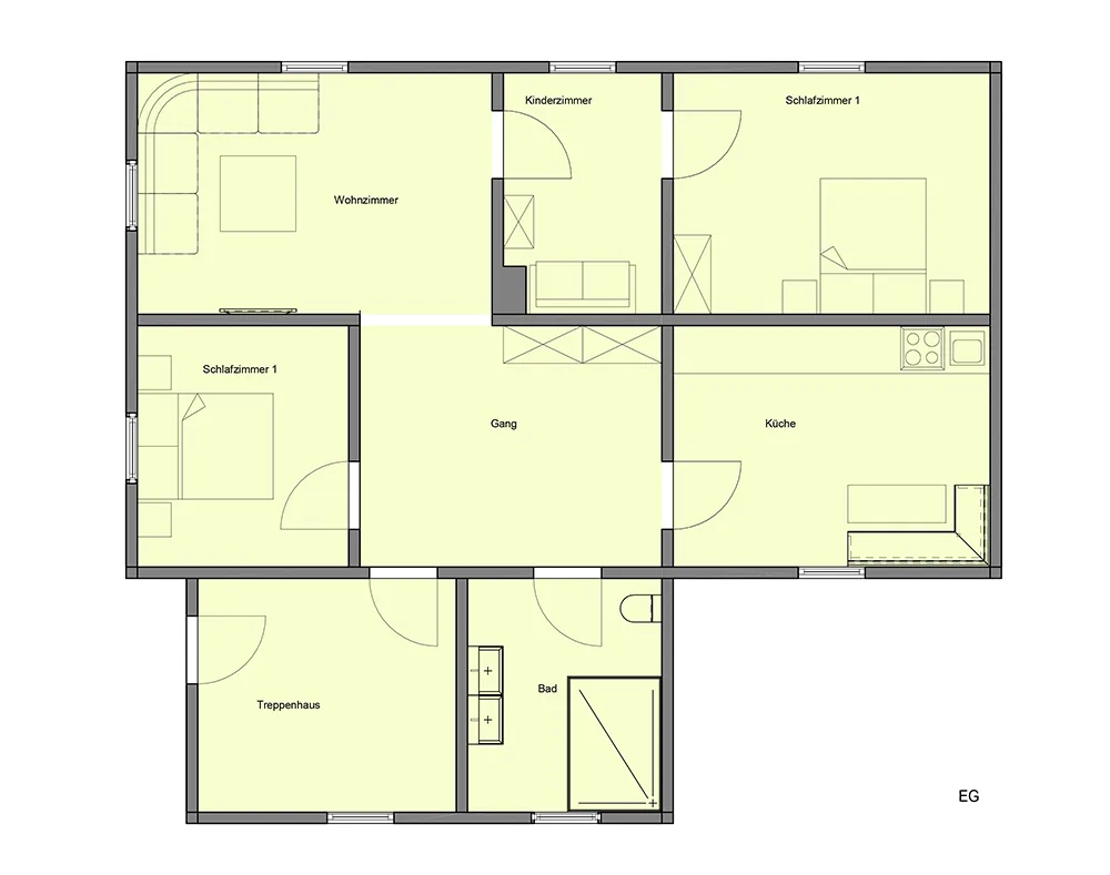 Grundriss Ferienwohnung Großer Arber