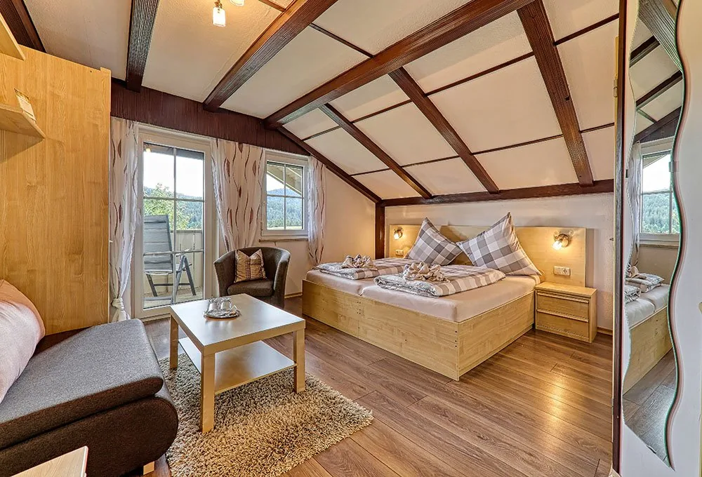 Komfort-Doppelzimmer in der Pension Leutner
